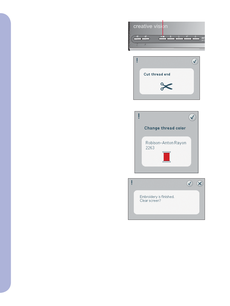 Pfaff Embroidery Machine User Manual | Page 6 / 6