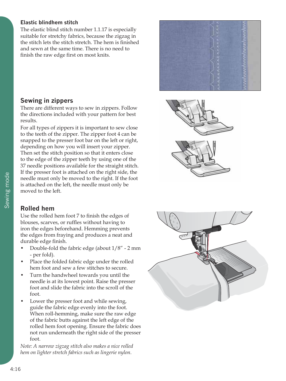 Pfaff Sewing Machine User Manual | Page 16 / 18