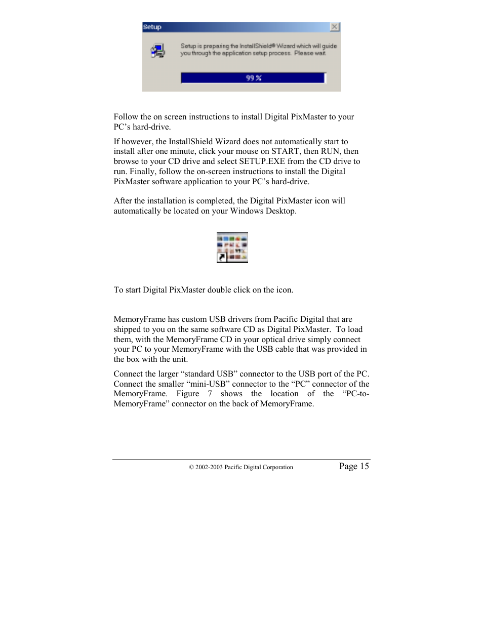4 installing memoryframe’s usb drivers | Pacific Digital MF-810 User Manual | Page 18 / 68