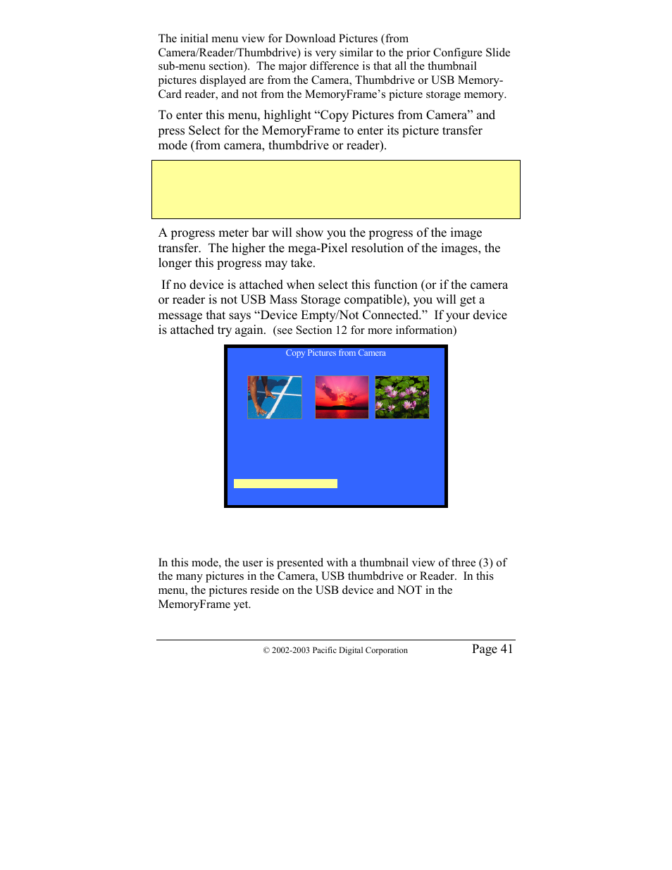 Page 41 | Pacific Digital MF-810 User Manual | Page 44 / 68