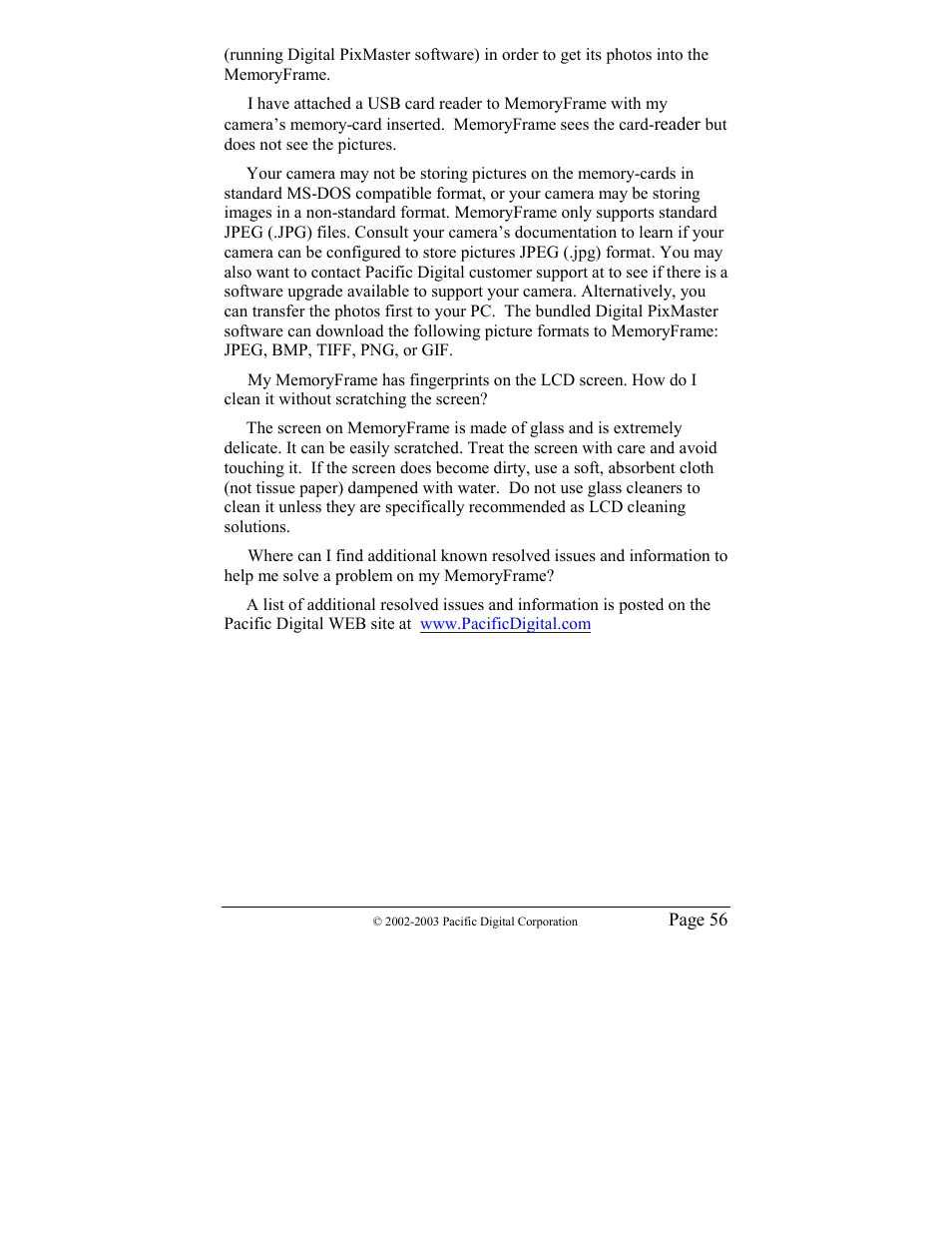 Pacific Digital MF-810 User Manual | Page 59 / 68
