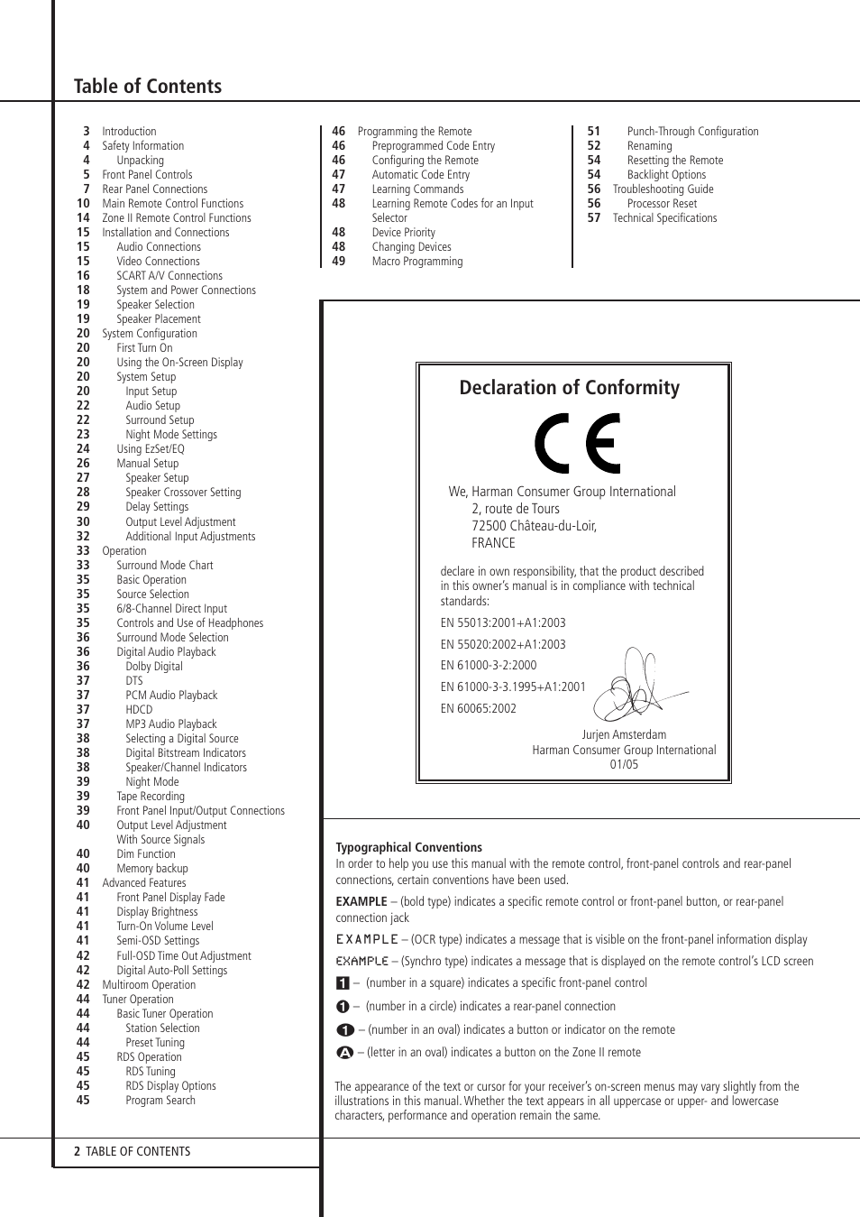 Pacific Digital AVR 635 User Manual | Page 2 / 58
