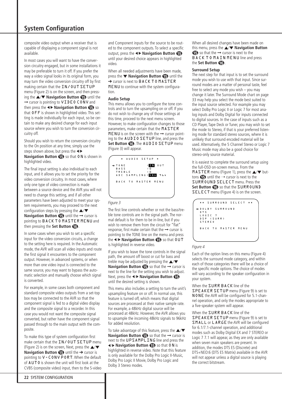 System configuration | Pacific Digital AVR 635 User Manual | Page 22 / 58