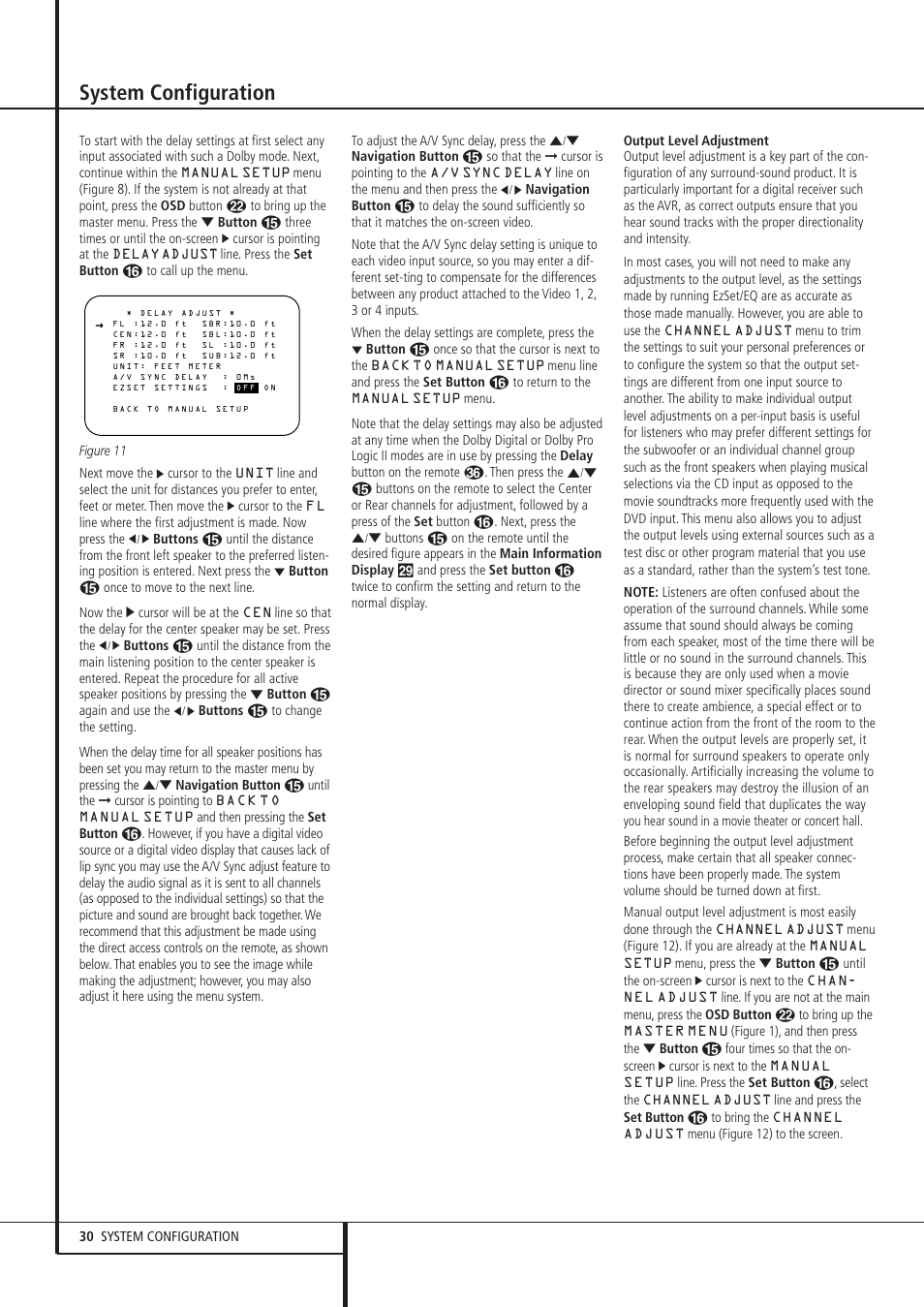 System configuration | Pacific Digital AVR 635 User Manual | Page 30 / 58