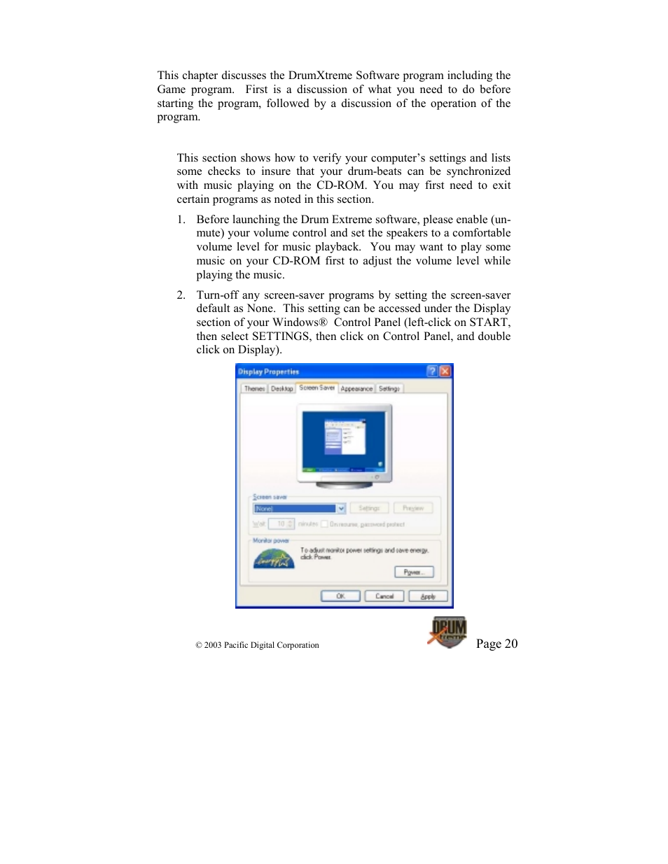 Using the digital drum software & game, 1 before starting the drumxtreme software program | Pacific Digital DrumXtreme User Manual | Page 23 / 56