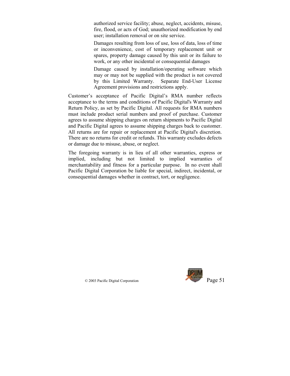 Pacific Digital DrumXtreme User Manual | Page 54 / 56
