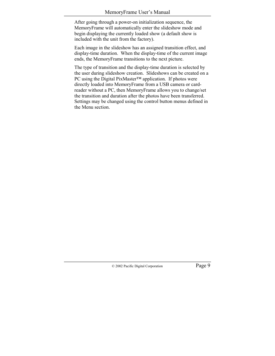 Pacific Digital Digital Pacific USB Digital Photo Frame MemoryFrame User Manual | Page 12 / 63
