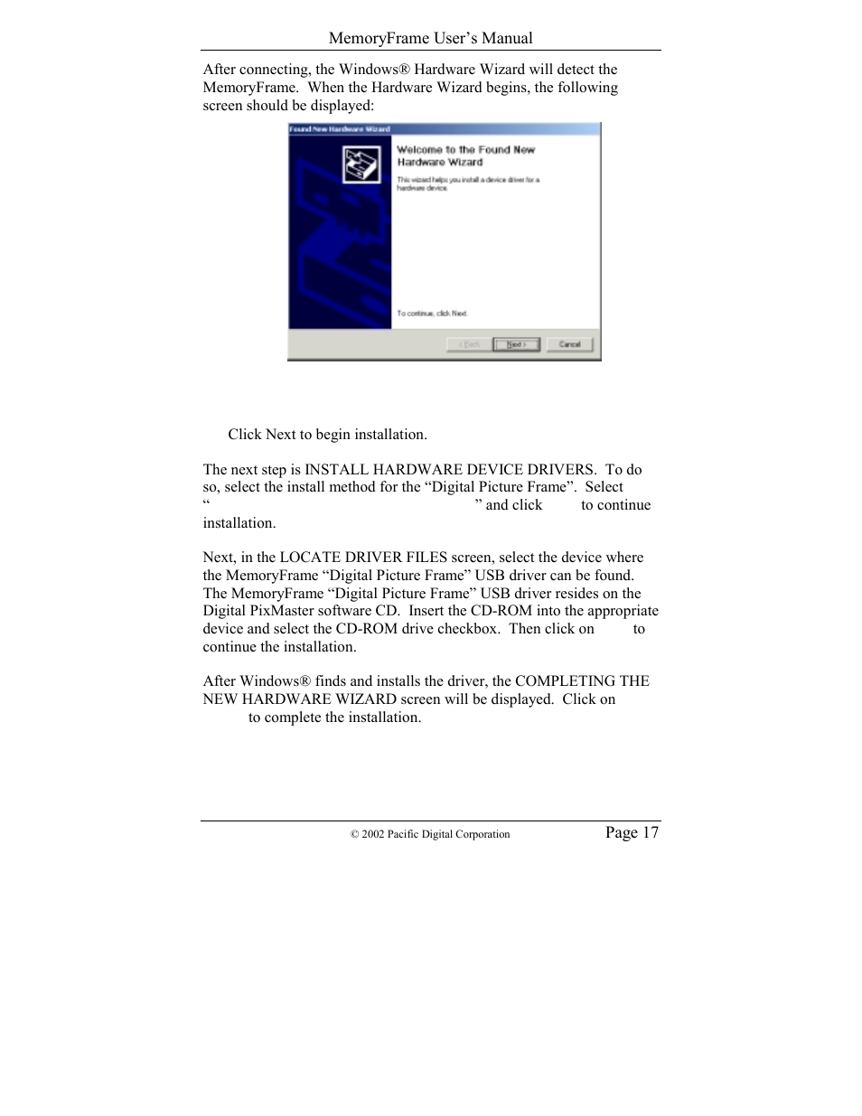 Pacific Digital Digital Pacific USB Digital Photo Frame MemoryFrame User Manual | Page 20 / 63