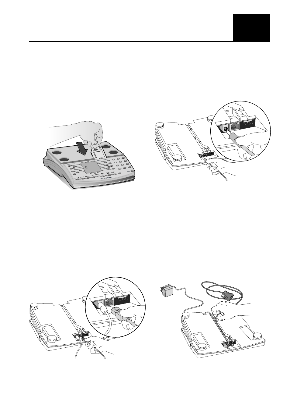 N421, Install 5. locate the plug ports, Connect the postage meter cable | Install the rate prom, Tuck the cable(s) into the cable guides | Pitney Bowes N921 User Manual | Page 3 / 16