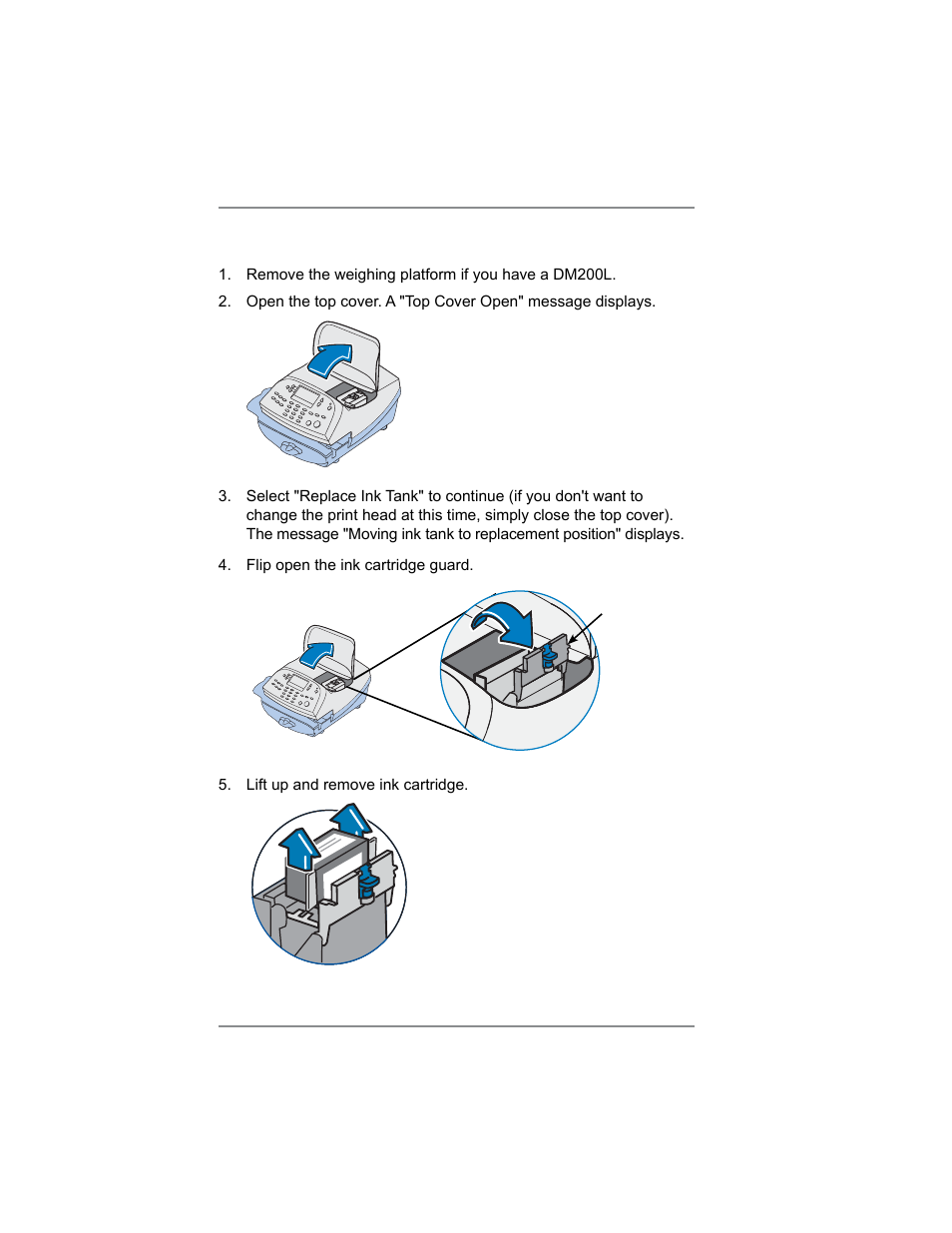 Replacing the print head, 10 • maintenance | Pitney Bowes DM100i User Manual | Page 126 / 159