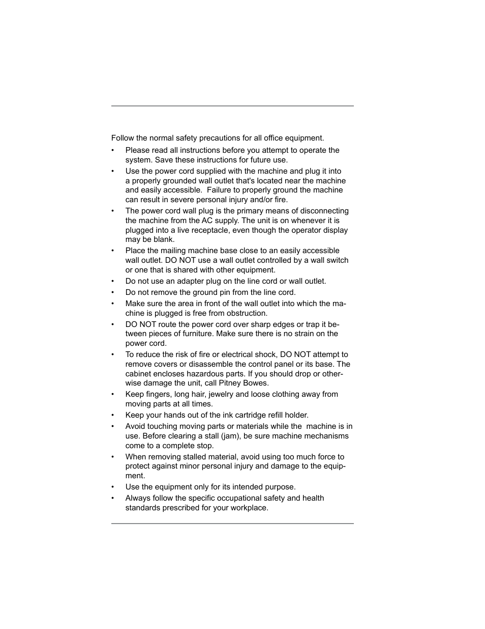 Important safety notes, 1 • introduction | Pitney Bowes DM100i User Manual | Page 20 / 159