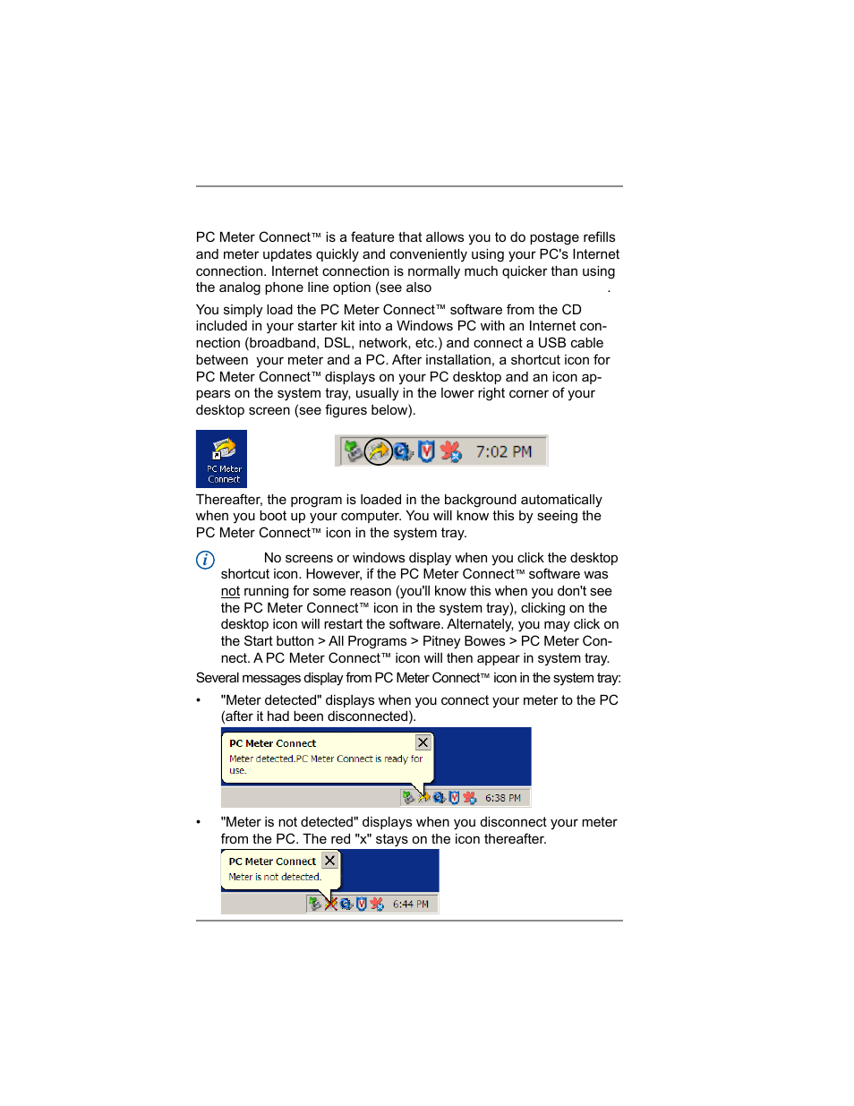 Pc meter connect, 2 • getting to know your system | Pitney Bowes DM100i User Manual | Page 28 / 159