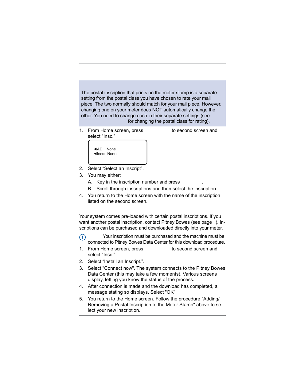 4 • printing options | Pitney Bowes DM100i User Manual | Page 45 / 159
