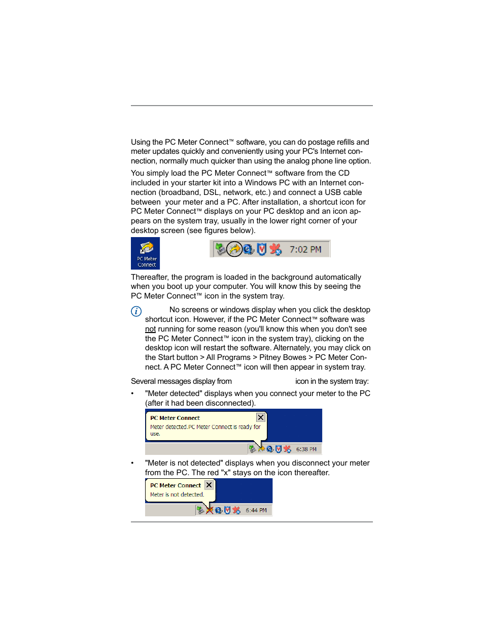 6 • adding postage/connecting to data center | Pitney Bowes DM100i User Manual | Page 63 / 159