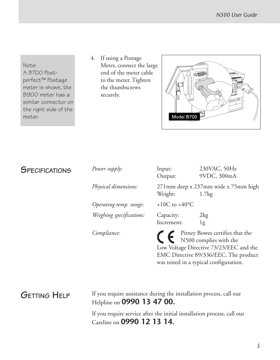 Pitney Bowes N521P User Manual | Page 6 / 30