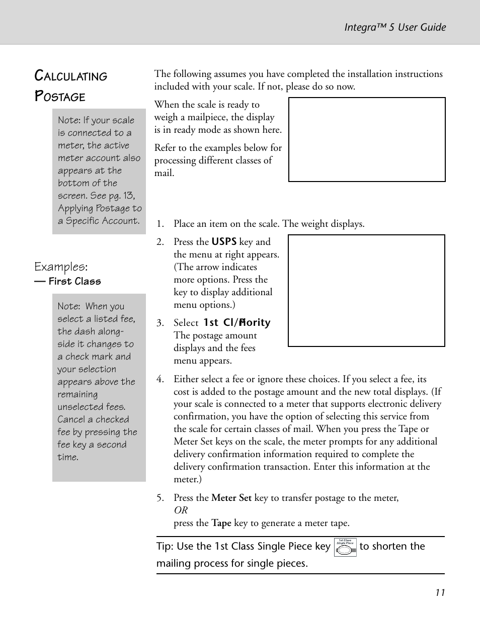 Examples | Pitney Bowes INTEGRA N500 User Manual | Page 15 / 29