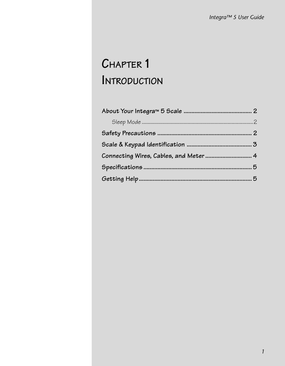 Hapter, Ntroduction | Pitney Bowes INTEGRA N500 User Manual | Page 5 / 29