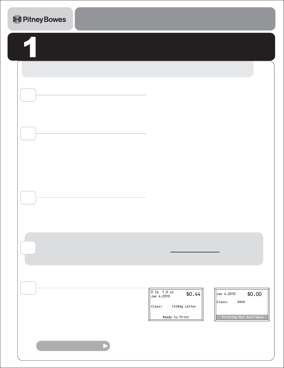 Pitney Bowes DM400L User Manual | 2 pages