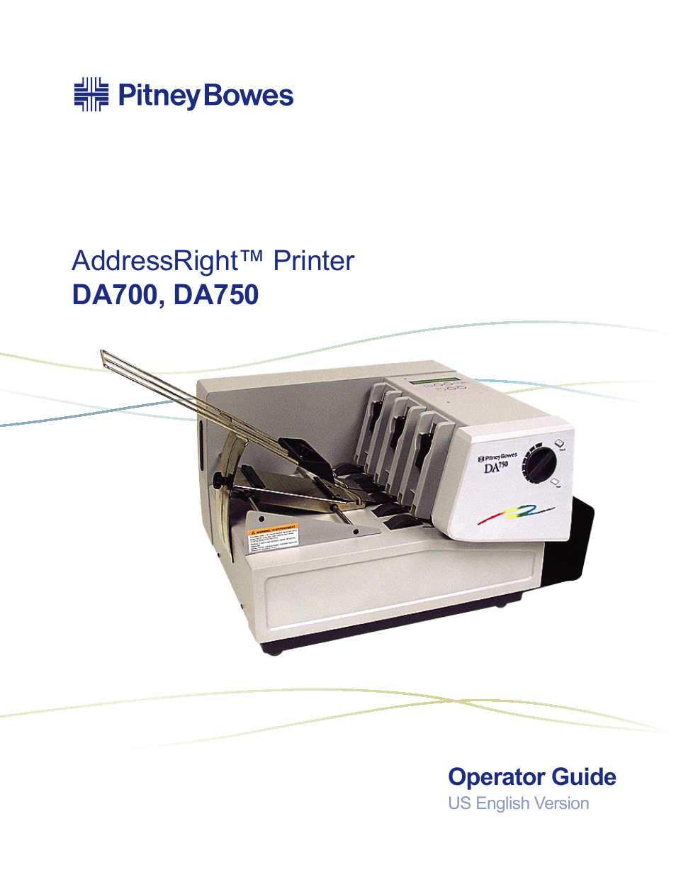 Pitney Bowes ADDRESSRIGHT DA700 User Manual | 140 pages