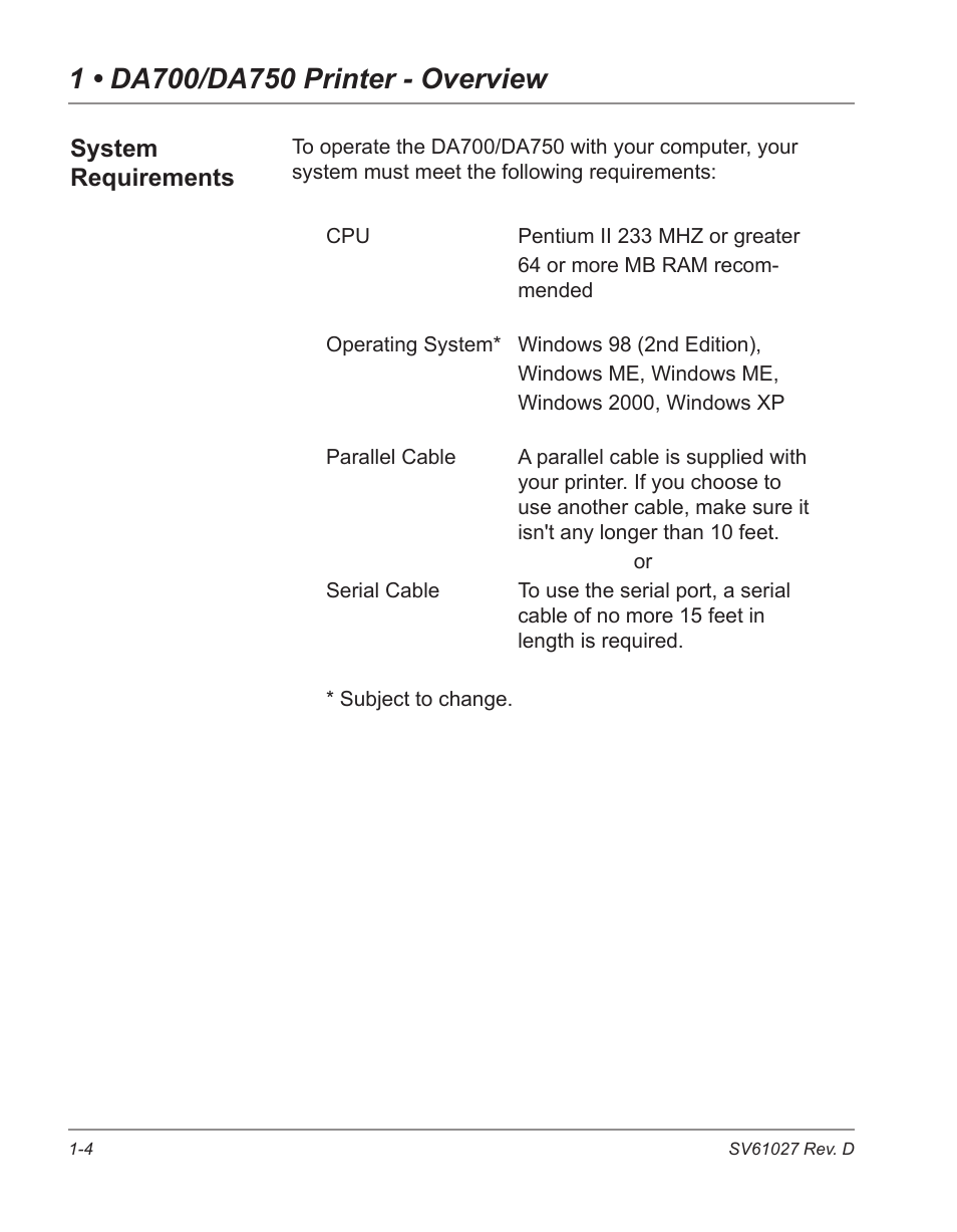 System requirements | Pitney Bowes ADDRESSRIGHT DA700 User Manual | Page 10 / 140