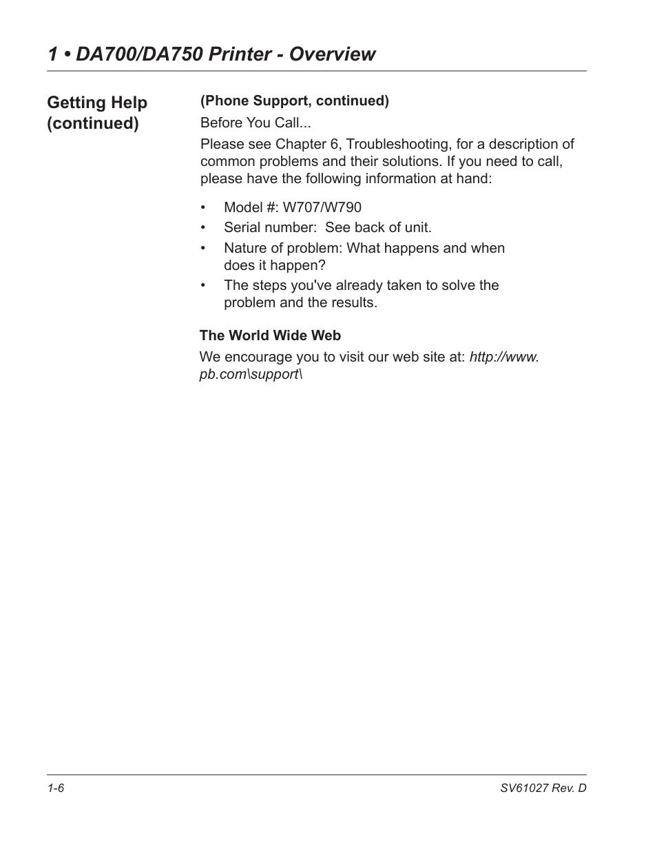 Pitney Bowes ADDRESSRIGHT DA700 User Manual | Page 12 / 140