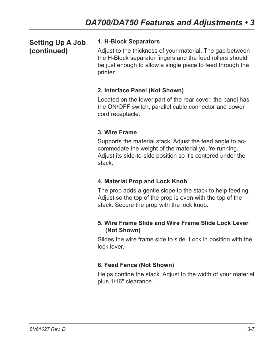 Setting up a job (continued) | Pitney Bowes ADDRESSRIGHT DA700 User Manual | Page 35 / 140