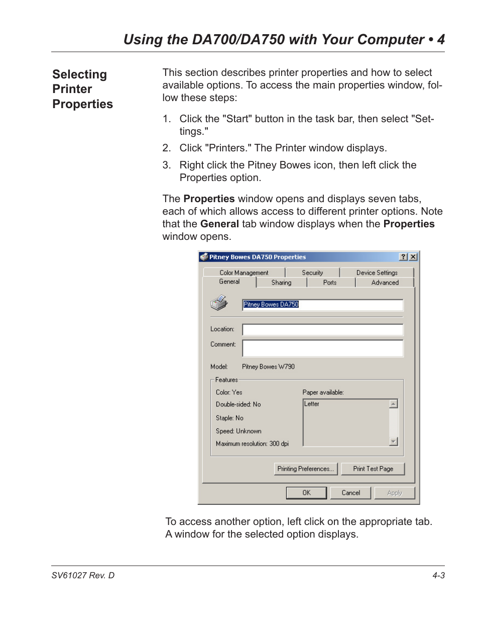 Pitney Bowes ADDRESSRIGHT DA700 User Manual | Page 53 / 140