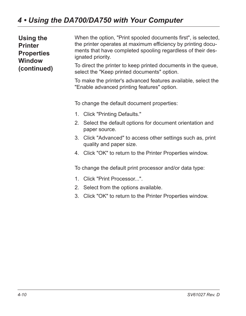 Pitney Bowes ADDRESSRIGHT DA700 User Manual | Page 60 / 140