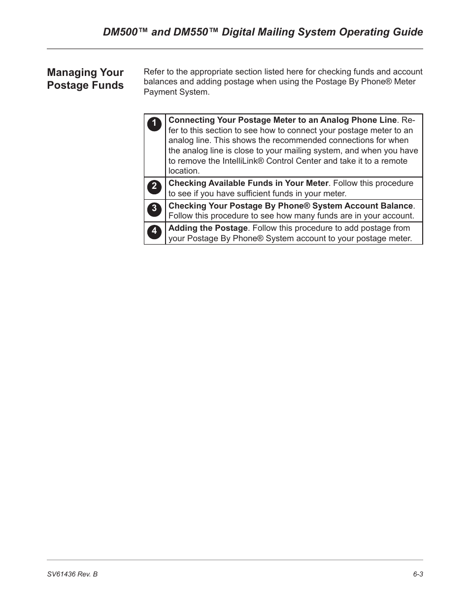 Pitney Bowes DM550 User Manual | Page 101 / 208