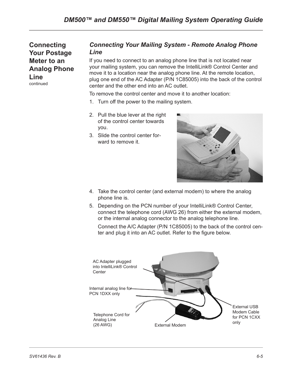 Pitney Bowes DM550 User Manual | Page 103 / 208