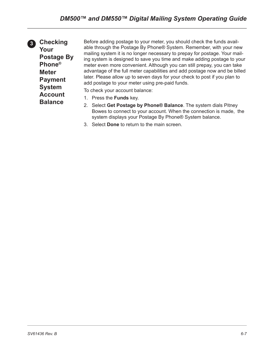 Pitney Bowes DM550 User Manual | Page 105 / 208