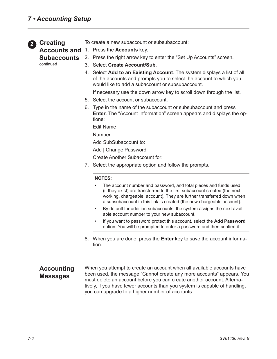 Accounting messages | Pitney Bowes DM550 User Manual | Page 112 / 208