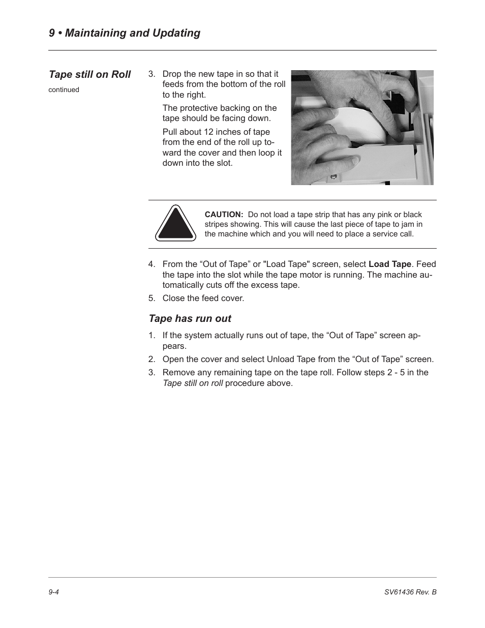 9 • maintaining and updating | Pitney Bowes DM550 User Manual | Page 140 / 208