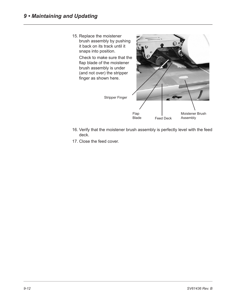 9 • maintaining and updating | Pitney Bowes DM550 User Manual | Page 148 / 208