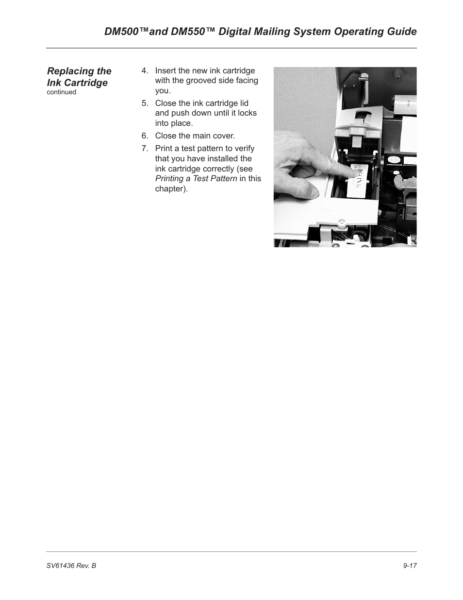 Pitney Bowes DM550 User Manual | Page 153 / 208