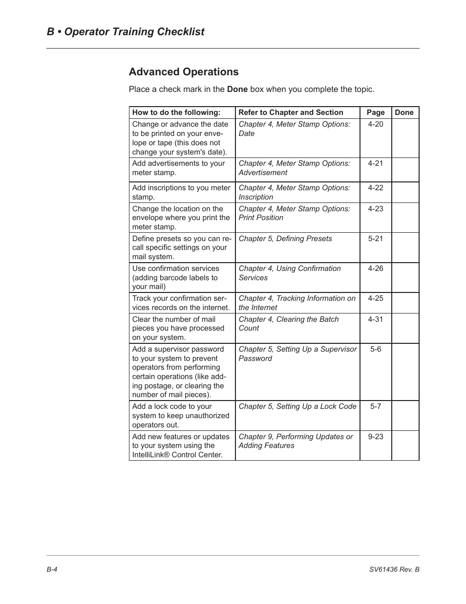 Pitney Bowes DM550 User Manual | Page 190 / 208