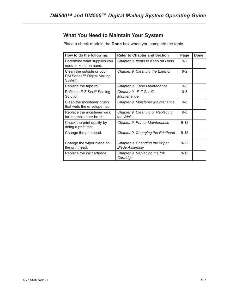 Pitney Bowes DM550 User Manual | Page 193 / 208