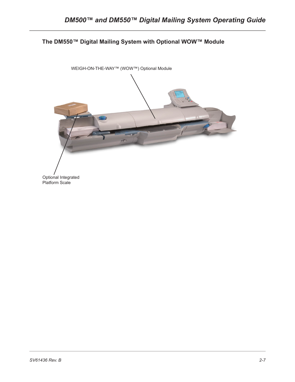 Pitney Bowes DM550 User Manual | Page 25 / 208