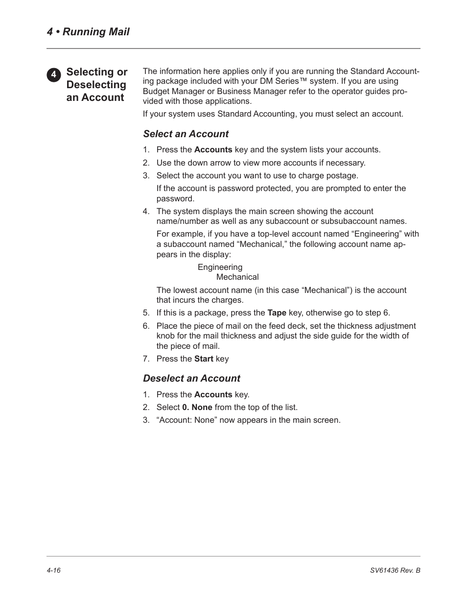 Pitney Bowes DM550 User Manual | Page 54 / 208