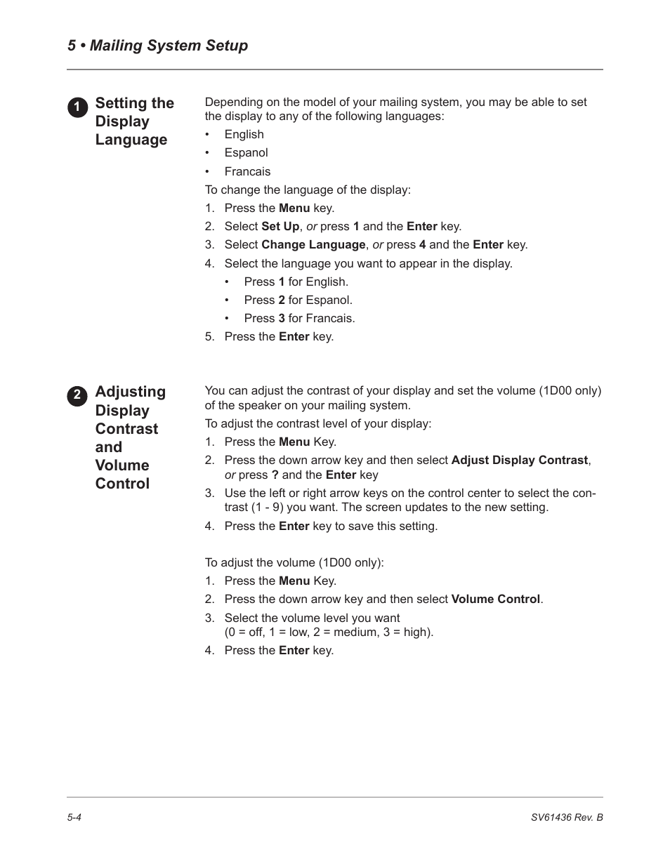 Pitney Bowes DM550 User Manual | Page 72 / 208