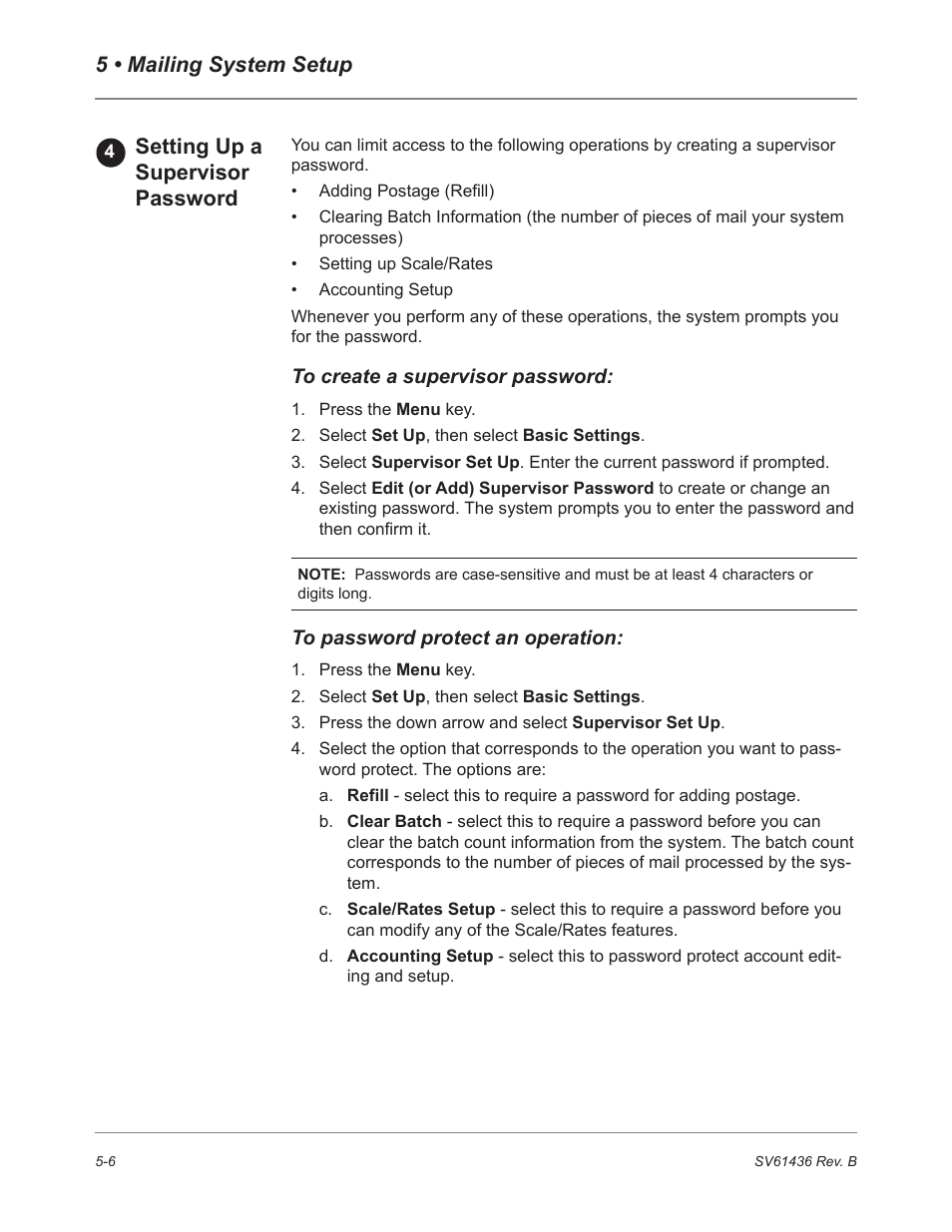 Pitney Bowes DM550 User Manual | Page 74 / 208