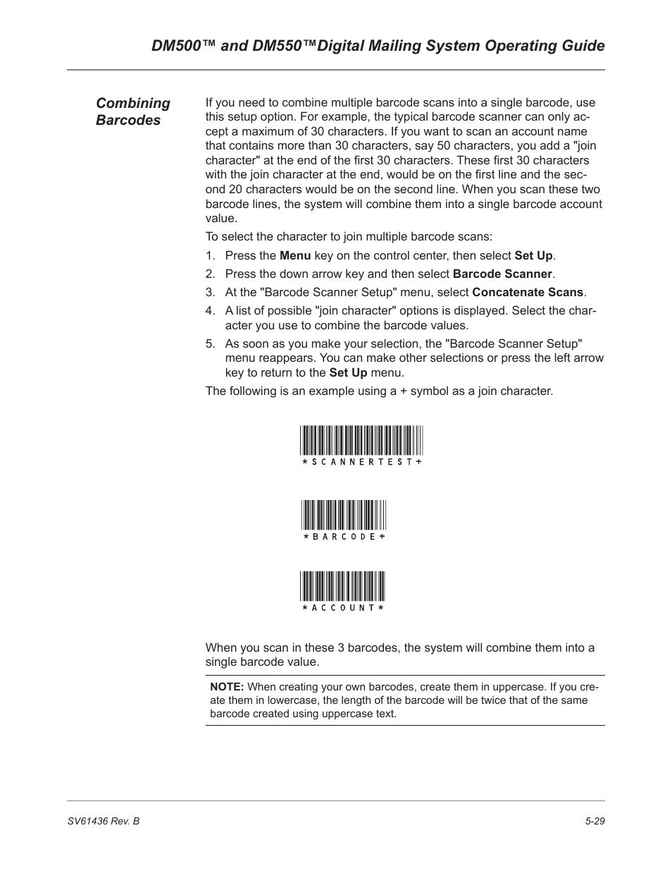 Pitney Bowes DM550 User Manual | Page 97 / 208