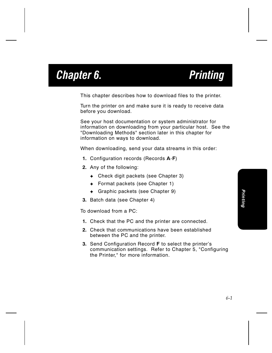 Chapter 6. printing | Pitney Bowes J640 User Manual | Page 111 / 267