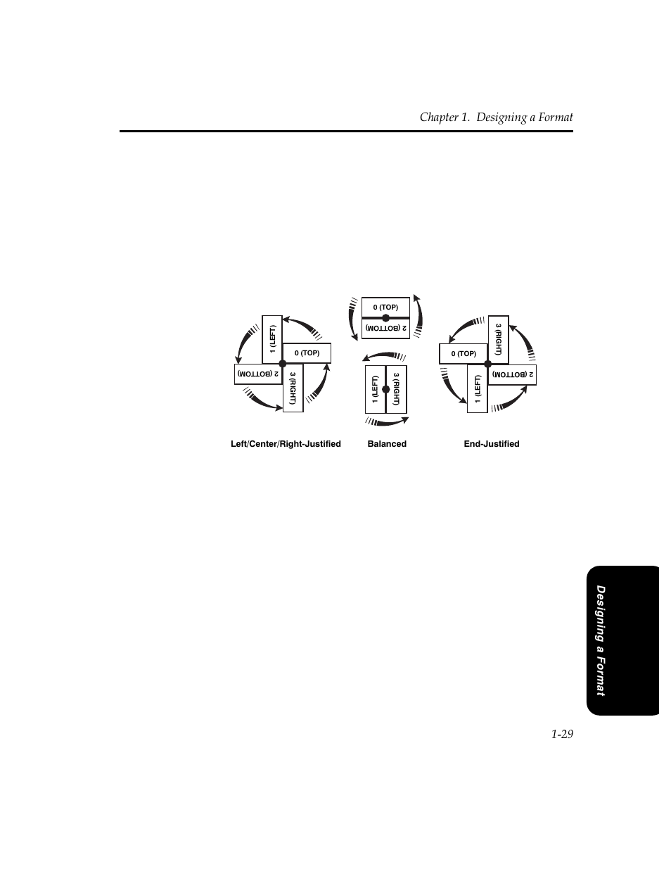 Chapter 1. designing a format 1-29 | Pitney Bowes J640 User Manual | Page 29 / 267