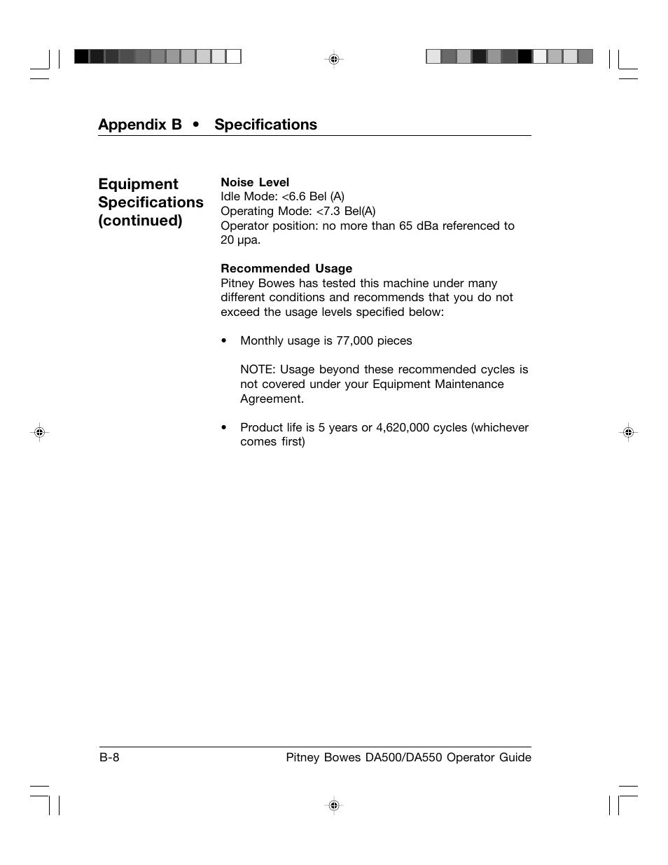 Pitney Bowes ADDRESSRIGHT DA550 User Manual | Page 124 / 135