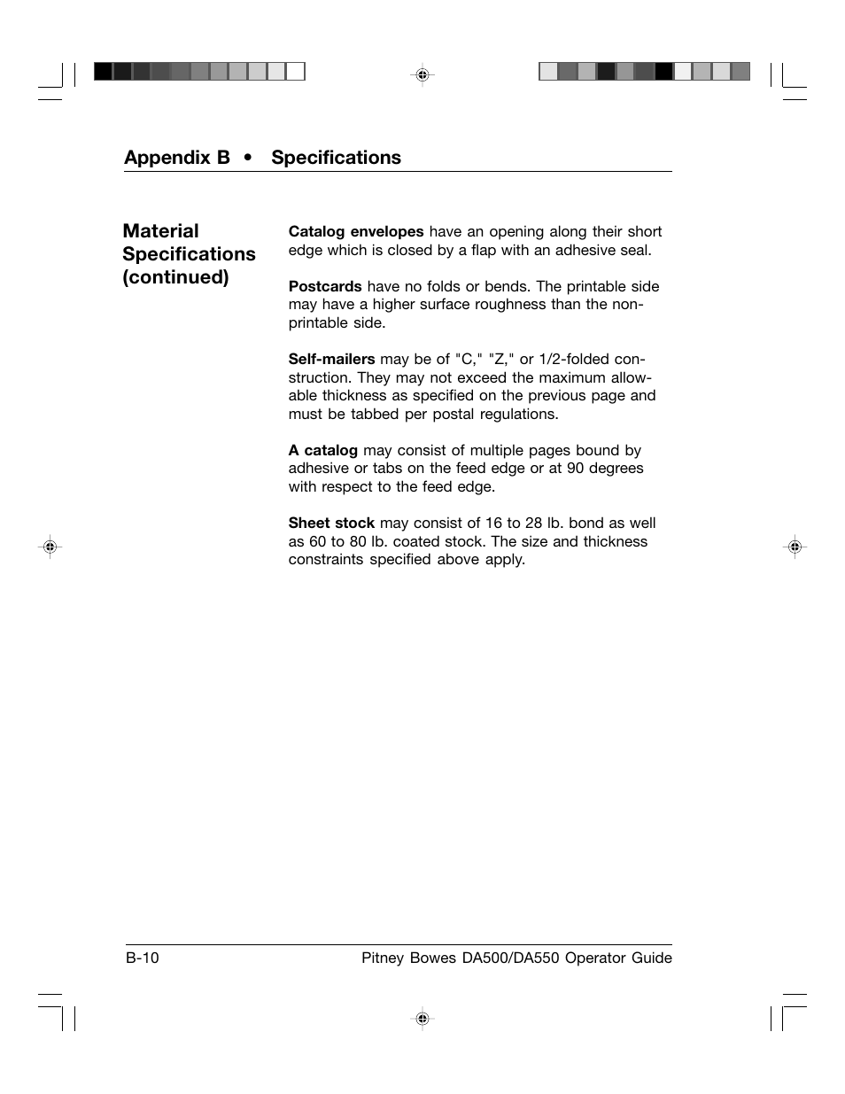 Pitney Bowes ADDRESSRIGHT DA550 User Manual | Page 126 / 135