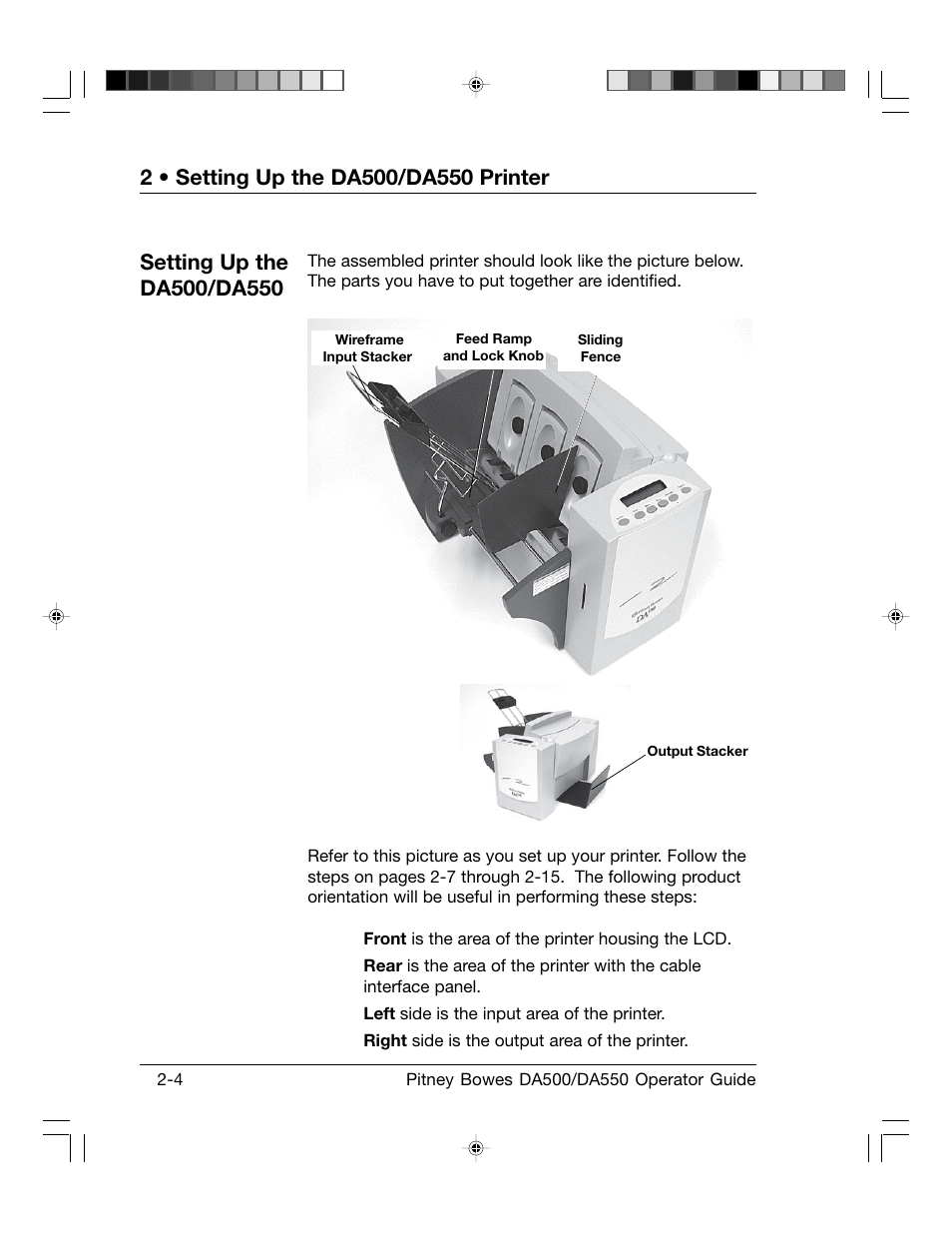 Pitney Bowes ADDRESSRIGHT DA550 User Manual | Page 16 / 135