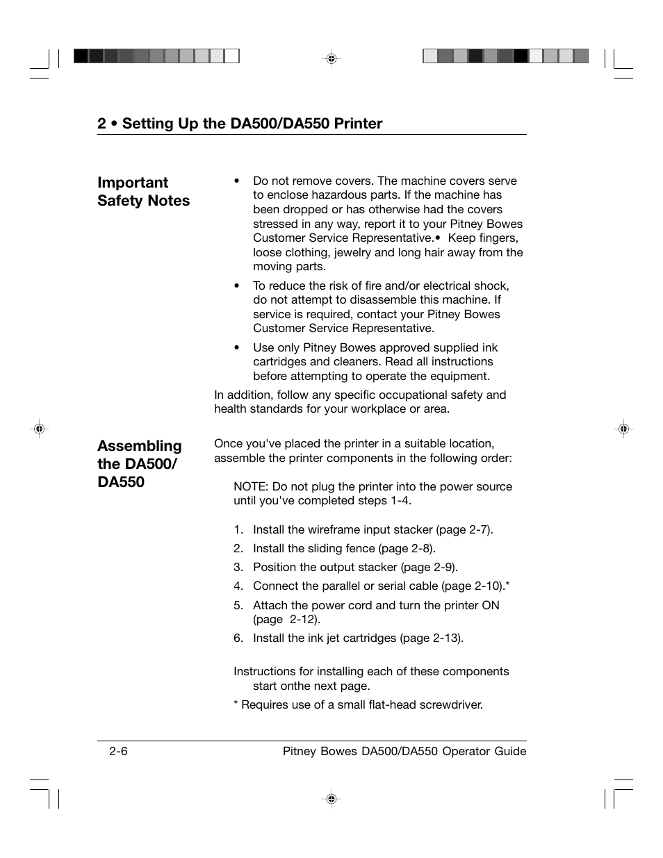 Pitney Bowes ADDRESSRIGHT DA550 User Manual | Page 18 / 135