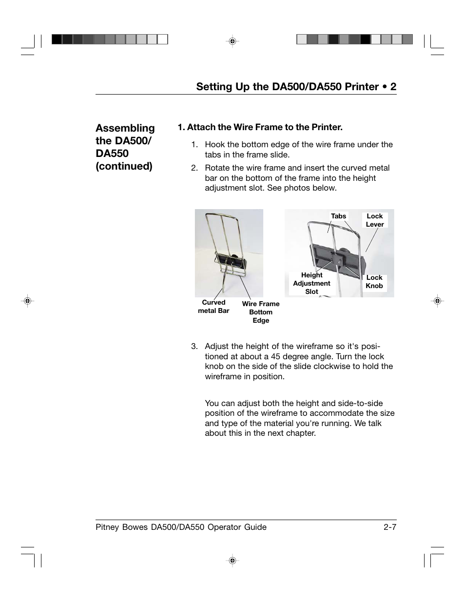 Pitney Bowes ADDRESSRIGHT DA550 User Manual | Page 19 / 135