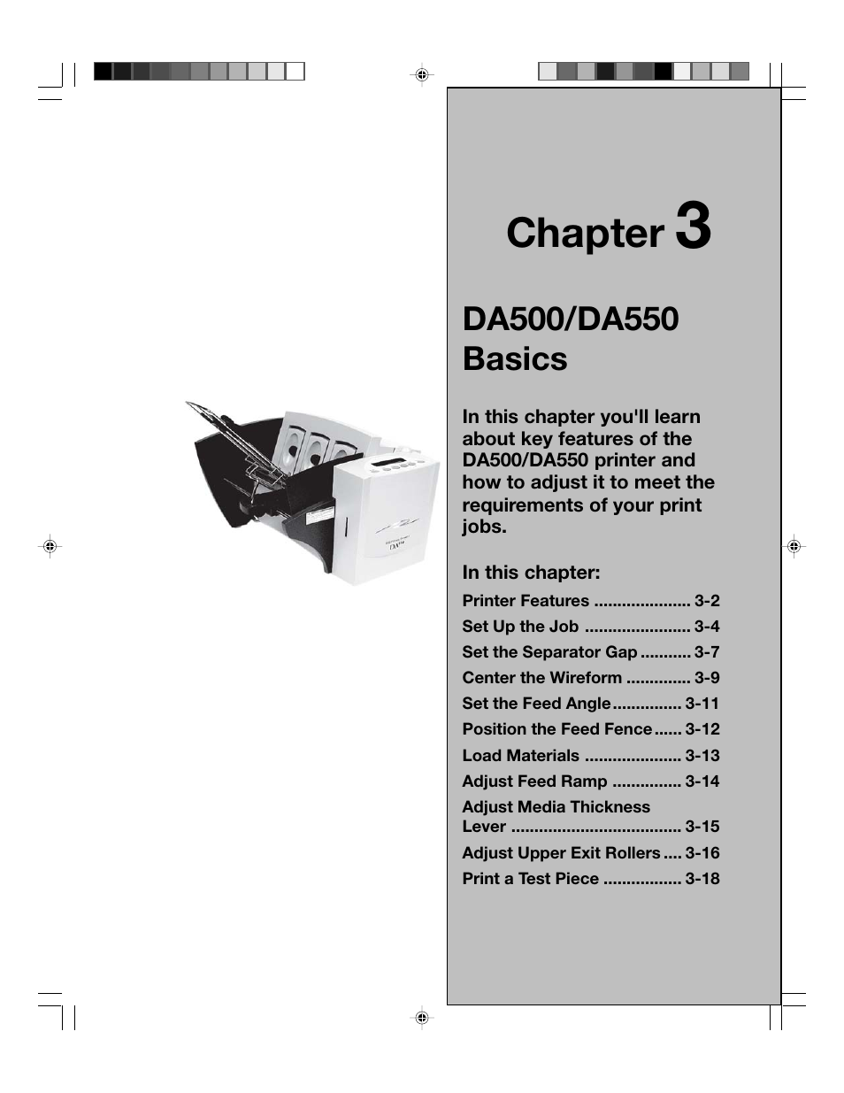 Chapter | Pitney Bowes ADDRESSRIGHT DA550 User Manual | Page 29 / 135